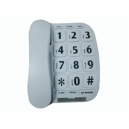 Sonnet Sonnet Industries P-581 Large Button Telephone; White P-581